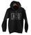 ACID Text Print Black Unisex Zip Up Hoodie, Well Done Goods