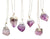 Pale Purple Amethyst Point Pendant, Silver Chain Necklace, by Well Done Goods