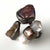 Triple Stone Ring: Amethyst, Citrine, Quartz Crystal - Copper