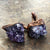 Amethyst Crystal Cluster Cufflinks, Electroformed Copper