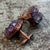 Amethyst Crystal Cluster Cufflinks, Electroformed Copper