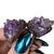 Amethyst Crystal Cluster Cufflinks, Electroformed Copper