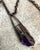 Bahia Amethyst Root Pendant, Electroformed Copper Necklace