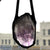 Amethyst Crystal Point Pendant, Electroformed Copper Necklace