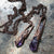 Bahia Amethyst Root Pendant, Electroformed Copper Necklace