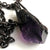 Bahia Amethyst Root Pendant, Electroformed Copper Necklace