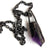 Amethyst Root Pendant, Electroformed Copper Necklace