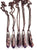 Bahia Amethyst Root Pendants, Electroformed Copper Necklaces