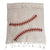 Baseball Stitching Printed Scarf. Silkscreened Linen-Weave Pashmina
