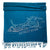 Belle Isle Map Printed Bamboo Pashmina Scarf