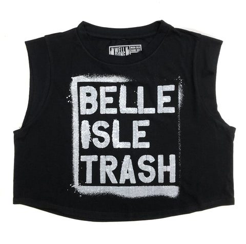 Belle Isle Trash Cropped Muscle Tank