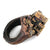 Bismuth Crystal Ring, Large Electroformed Copper Band