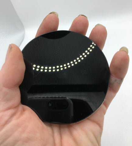 3" black mirror