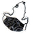 Black Aluminum Chunky Chain Mask Holder, lightweight mask leash