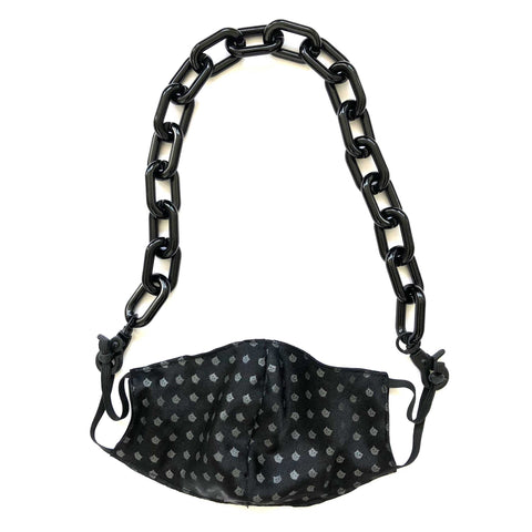 Giant Acrylic Chunky Link Mask Chain, Black