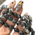 Black & White Labradorite Beaded Link Mask Chain