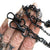 Black Chain Mask Holder Necklace, small link mask leash