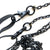 Black Chain Mask Holder Necklace, small link mask leash
