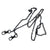 Black Chain Mask Holder Necklace, small link mask leash