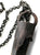 Tibetan Black Quartz Crystal Pendant, Large. Oxidized Electroformed Copper