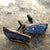 Blue Kyanite Blade Cufflinks, Electroformed Copper