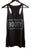 Booty Square Box Print Black Women's Tank Top, Well Done Goods