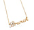 Gold Brunch Script Nameplate Necklace, Well Done Goods