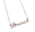 Silver Brunch Script Nameplate Necklace, Well Done Goods