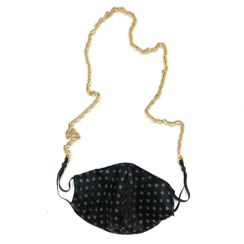 Brushed Gold Mask Chain, lightweight anodized aluminum mask leash