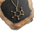Large Caffeine Molecule Pendant Necklace: Gold. Well Done Goods