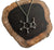 Large Caffeine Molecule Pendant Necklace: Silver. Well Done Goods
