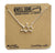 Tiny Caffeine Molecule Necklace, Brushed Silver or Gold