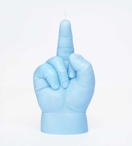 Baby Middle Finger Hand Gesture Candle, by Candlehand