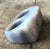 Two Finger Knuckle Duster Ring, Carved Druzy Agate. Size 8.5/9.75