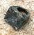 Raw Emerald Carved Stone Chunky Ring, Size 7.75, Well Done Goods