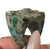 Raw Emerald Carved Stone Chunky Ring, Size 7.75