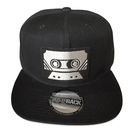 Cassette Tape Snapback Cap, Black. Well Done Goods