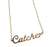 Catcher Script Necklace, Baseball Theme Pendant