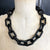 Giant Acrylic Chunky Link Mask Chain, Black