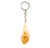 Citrine Crystal Point Stone Keychain, Well Done Goods