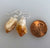 Citrine Point Raw Stone Earrings, sterling silver wires