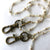 Cream Seed Bead Mask Holder, beaded facemask leash