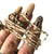 Cream Seed Bead Mask Holder, beaded facemask leash