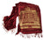 Burgundy and gold Detroit Opera House Scarf, Cyberoptix