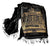 Black and gold Detroit Opera House & Hudson's Printed Scarf, Cyberoptix