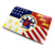 Detroit City Flag Magnet, Aluminum Refrigerator Magnet. Detroit Souvenir