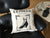 Vintage Shoe Print Throw Pillow, Fyfe Detroit Advertising Print by Well Done Goods