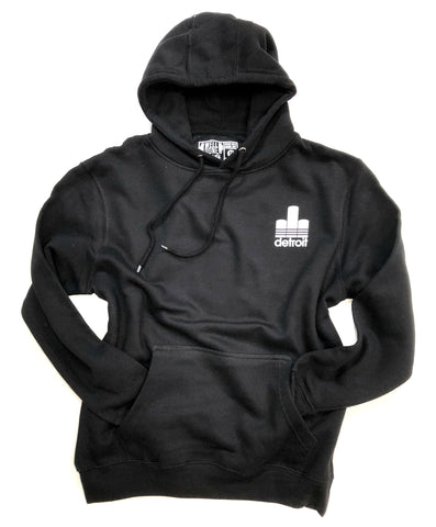 313 Detroit Renaissance Black Pullover Hoodie, Unisex