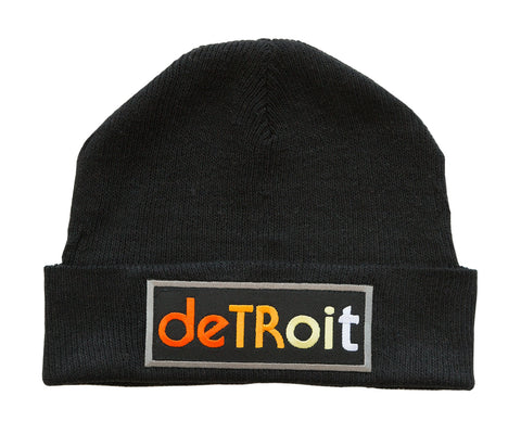 Detroit Rhythm Composer Black Beanie Cap, Well Done Goods