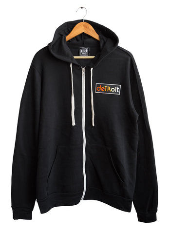 Detroit Rhythm Composer Patch Zip Hoodie. Unisex, Vintage Style, Well Done Goods